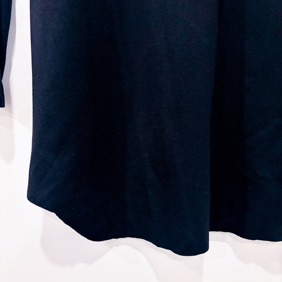 MARTIN DHUST | Black mini dress with frill | Sleek evening style | Medium * - Picture 5 of 9